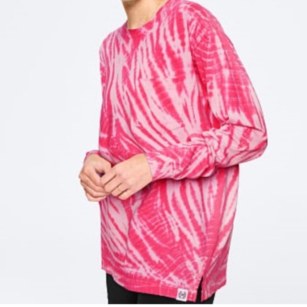 Victoria’s Secret PINK Tie Dye Long Sleeve Top Size XS